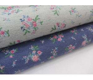 Sweat - grau meliert Blumen